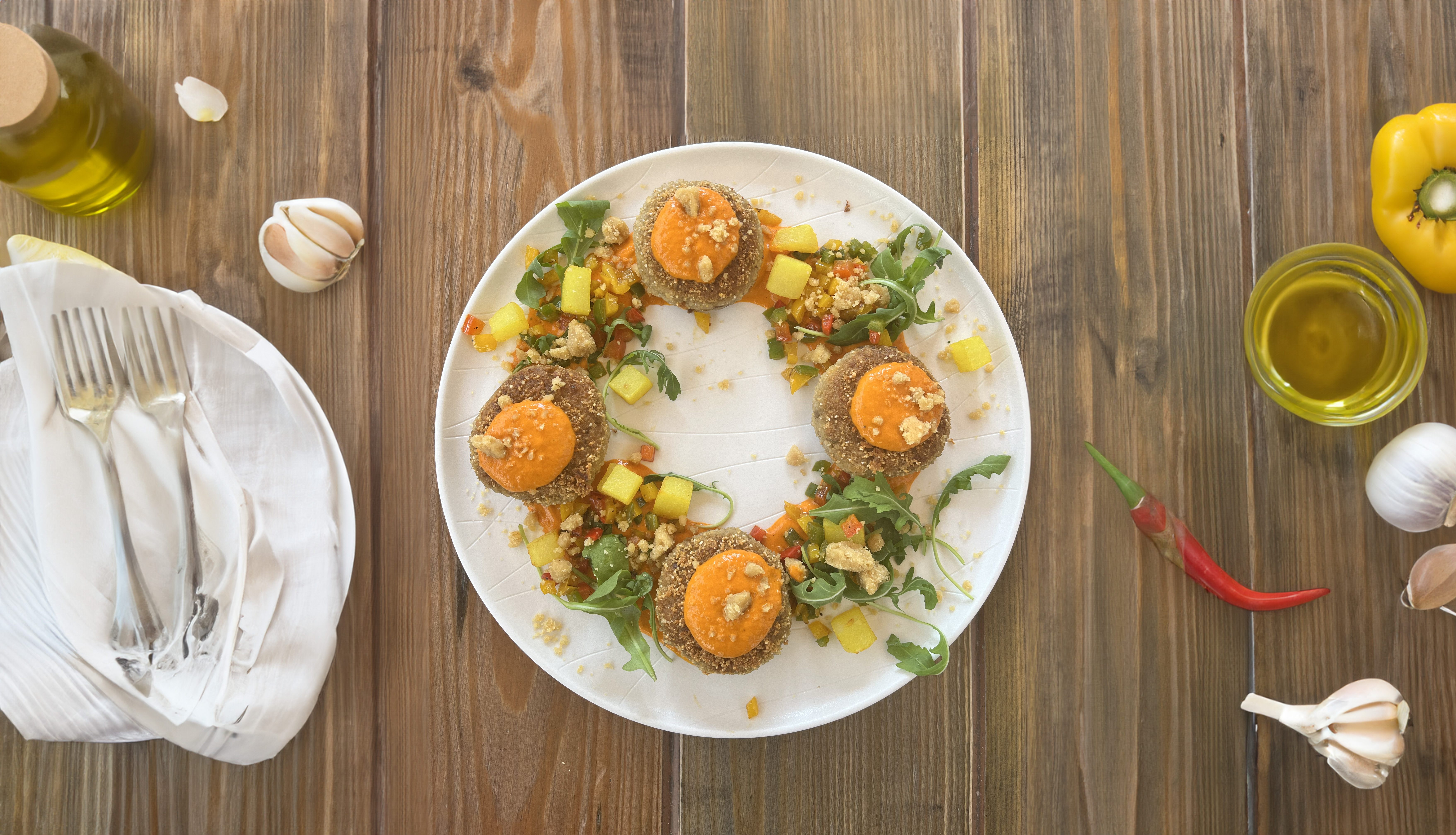 Polpette patate peperoni